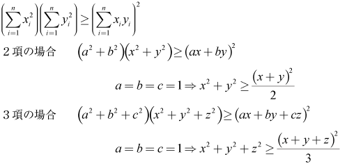 の 不等式 シュワルツ コーシー